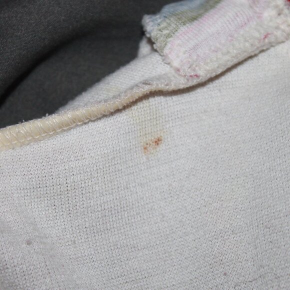 Vintage Haband Women's Light Gray Long Sleeve Floral Sweater Size Large - Picture 2 of 11